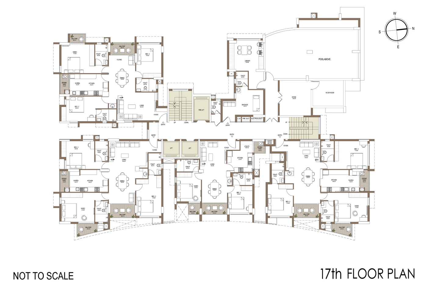 17th Floor Plan